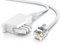 CSL - 6m Telefonkabel TAE-F Stecker auf RJ11 Stecker - Int. Norm 6P4C / 4-polig belegt - Flachkabel - von analoger Telefondose zum Telefon Fax Modem Router Anrufbeantworter, 6 Meter weiß