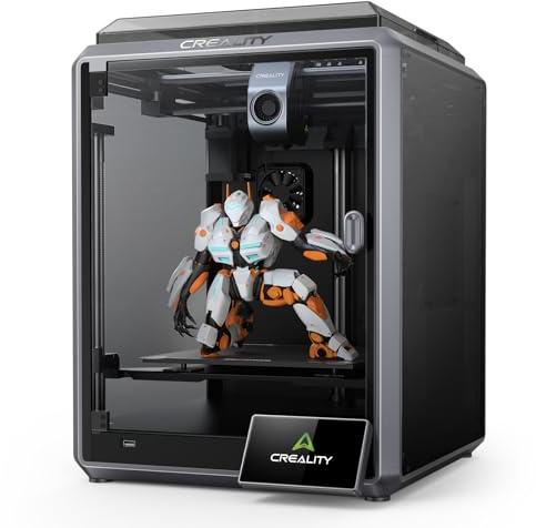 Creality K1 Impresora 3D 600mm/s Ultra Rápida Velocidad de Impresión, Impresora Inteligente con CPU Dual Core 1.2 GHz, Impresora 3D DIY LCD Auto Nivelación