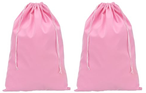 PATIKIL Sko dammpåse dammvippa flanellskor påse med dragsnöre stängning, Rosa