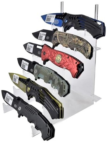 ECOMMUR. Espositore da banco per 6 coltelli | Consigliato per coltelli. Capacità per 6 coltelli.