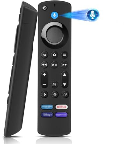 Mando a Distancia por Voz (4 Gen) Adecuado para Smart TV S-Tick 2nd Gen y 3rd Gen, Lite, 4K y 4K MAX, Cube 2nd Gen/3 Gen, con Bluetooth y 4 Botones de Atajo