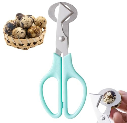 Tijeras Para Huevos de Codorniz de Acero Inoxidable - Abridor de Cáscaras Para Hogar, Cocina y Restaurante