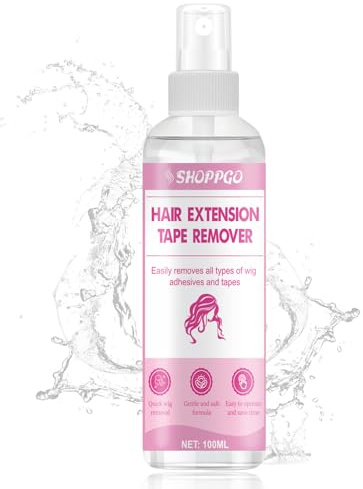 Tape Hair Extension Remover, Tape Extension Remover Spray, Hair Extension tape Remover, Wig Glue remover for Quick and Gentle Removing Bonding Extensions-100 ml