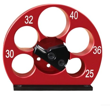 Heavy Duty Adjustable Dowel Maker Jig with Carbide Plate and Anodized Aluminum Alloy Frame for Long Lasting Use (5 holes 25-40mm)