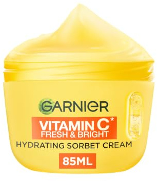 Garnier Vitamin C* Fresh & Bright Hydrating Sorbet Face Cream, 85ml