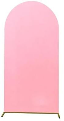 Bröllopsdekoration båge bakgrund tyg hög stretch födelsedagsfest skydd för ceremoni bankett dekor bröllop båge skydd (rosa, 220 x 120 cm)