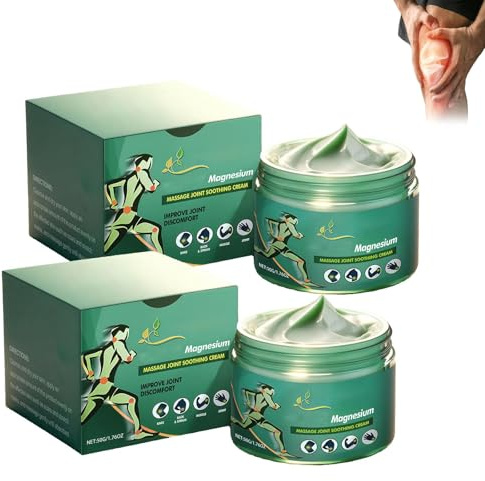 NovaRX Crema antidolore per massaggio avanzato al magnesio, Gel per massaggio lenitivo antidolorifico, Migliora efficacemente il disagio articolare e migliora la mobilità, per schiena (2pcs)
