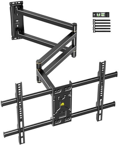 FORGING MOUNT 1015mm Long Reach TV Wall Bracket for 37-75 Inch TVs, 45 kg | Max VESA 600x400mm, 3 Articulating Arm Corner TV Bracket Extension Long Full Motion TV Wall Mount, Swivel tilt extension