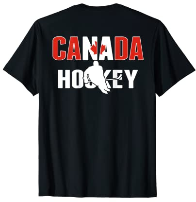 Canada Ice Hockey Fans Jersey Canadian Hockey Team Supporter T-Shirt