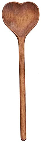 Cucchiaino da caffè in legno, per latte macchiato, cucchiaio da 28 cm, per cocktail, dessert, tè, caffè, cucchiaio in legno, cucchiaio da minestra cucchiaio da portata cucchiaio da dessert a forma di