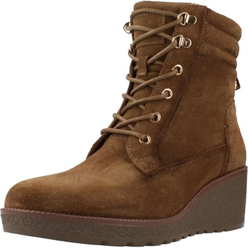Carmela - Botín Cierre de Cremallera para Mujer, Color: Marron, Talla: 38