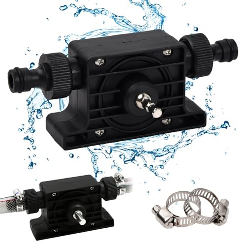 Pompe domestique électrique compacte : pompe de forage auto-amorçante miniature pour eau, huile - Pompe de perceuse électrique portable puissante