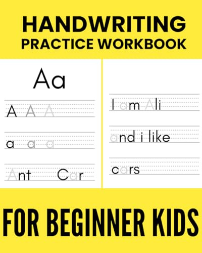 HANDWRITING practice workbook: 8 x 10 inches learn to write notebook for kids - learn to write your letters abc (alphabets)