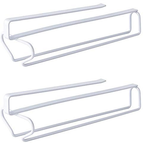 ASFINS Porta Bicchieri Vino Sospeso, 2 pezzi Appendi Bicchieri Portabicchieri Sospeso, Multifunzione Portabicchieri da Vino per Bicchieri da Vino Appesi, 31cm x 8,6cm (Bianco)