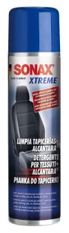SONAX XTREME Detergente per tessuti+Alcantara (400 ml) pulisce a fondo e delicatamente tutti i tessuti degli interni d’auto, anche in Alcantara | Art. N. 02063000-820