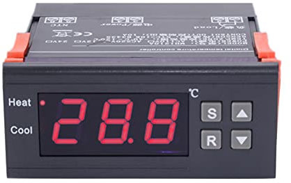 DAMAKEWIN 22 0V 10A Exhibición Digital Electrónica Termostato Frigorífico Congelador Termostato Controlador De Calefacción Termostato Electrónico (Size : 220V 10A)