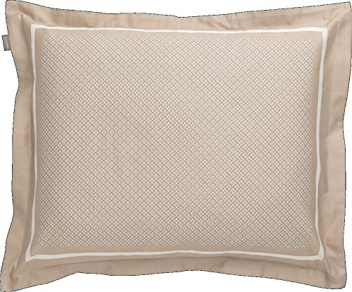 GANT Border Monogram Kissenbezug einzeln Farbe Dry Sand Größe 40x80