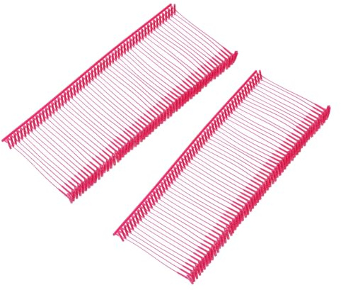 QUARKZMAN 2000pcs Accessoires D'étiquetage Standard de Prix, 35mm Attache d'étiquette de Vêtements de Pistolet en Plastique, pour Magazin, Boutique, Vêtements, Sac, Artisanat, Rouge Rose