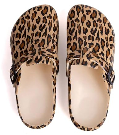ELIOGN Sabots Jardin Femme EVA - Mules Confortables Imprimées | Idéal pour la maison, le jardin et l'extérieur. Mousse EVA imperméable, légère et facile à nettoyer.