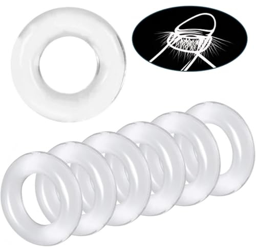 GNALIA Cock Ring 6 Pezzi 6 Misure, Anelli Pene Trasparenti, Giocattolo Sessuale Per Coppie, Aumenta Potenza, Diametro 1.3-2.5Cm