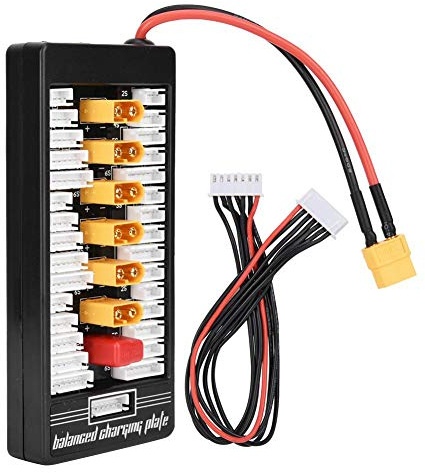 Multi Parallel Charging Board, XT60 Plug 2S-6S Lipo Battery Parallel Charging Board For RC Battery Charger B6AC A6 720i