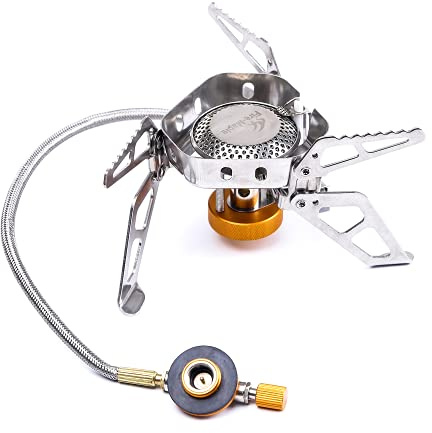Fire-Maple FMS-125 Portable Camping Gas Stove | 4000W Mini Foldable Backpacking Cooking Burner with Piezo Ignition | Bushcraft Traveling Trekking Outdoors