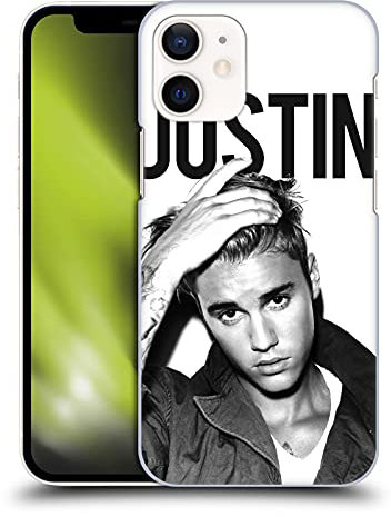 Head Case Designs Officially Licensed Justin Bieber Calendar Black And White Purpose Hard Back Case Compatible With Apple iPhone 12 Mini