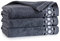 ZWOLTEX Design Handtuch Sets - Badetuch - Handtuch - Gästetuch | Borte mit Punkten I 100% Ägyptischer Baumwolle I Sammlung Zen 2 - Zen 2 graphite-K64-5951 2X(70x140)