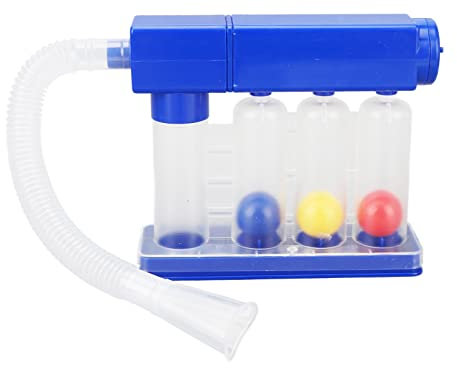 Esercitatore Polmonare per Respirazione Profonda, Allenatore Respiratorio a 3 Camere, Allenatore Respiratorio per Allenamento Polmonare, Allenatore Polmonare, Allenamento