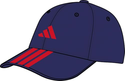 adidas Mixte Bball 3S cap New Logo, Mystery Ink/Pure Ruby, XXS-XS