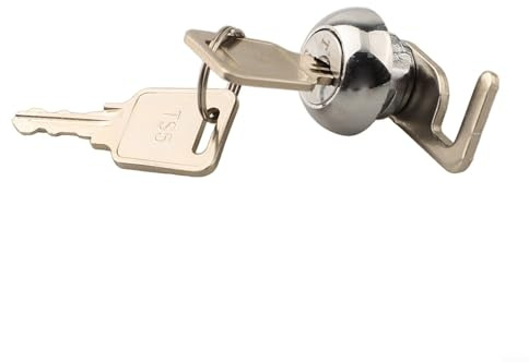 ZWEquipint Verrou à came en métal avec clés, pour caisse enregistreuse, tiroir, armoire, boîte aux lettres, boîte à outils, système de casier de sécurité, avec clip de dégagement rapide (B)