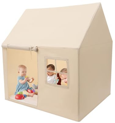 Tienda de campaña multifuncional para niños, casa de juegos, tienda de campaña para interiores, habitación infantil, tienda de juegos para niños, decoración con estera para niñas y niños, 125 x 90 x