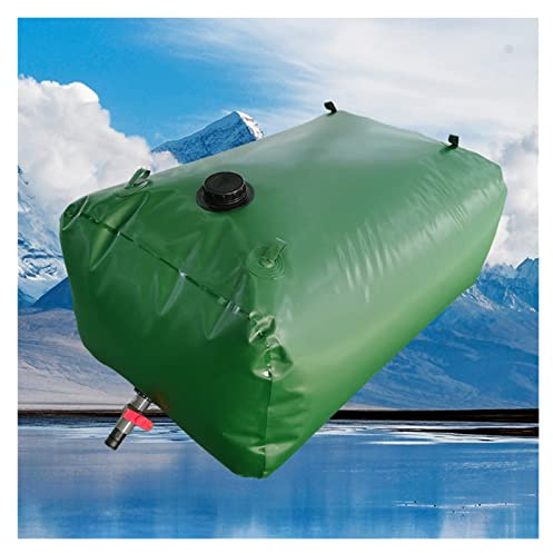 PpeiliL Réservoir d'eau Portable Pliable avec Valve, for la résistance à la sécheresse, la prévention des incendies et Le Stockage d'eau d'urgence(670 L/176 Gallon/1.5x0.9x0.5 m)