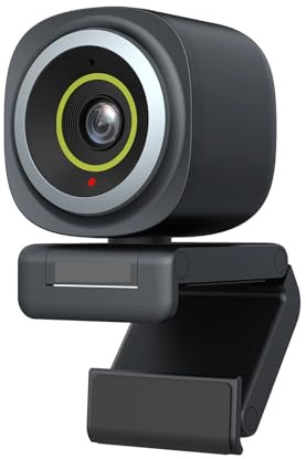 4K Webbkamera HDR 1080P@60FPS Brusreducerande mikrofon 45°-95° ​​Justerbart FOV Automatisk AI-inramning for PC
