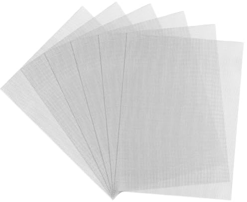6 pezzi di lamiera forata in acciaio inox, 20 x 15 cm, 40 rete, rete metallica a maglia fine, griglia di ventilazione in metallo, per insetti, giardino, zanzariere per topi