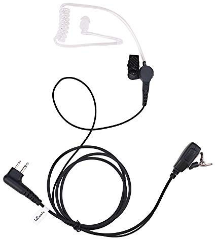 LEIMAXTE CLS1110 Earpiece,Compatible with Motorola RDM2070D CLS1110 CLS1410 CP185 CP200 CP200D RDU4100 2 Way Radio with Mic PTT Walkie Talkie Security Acoustic Tube Surveillance Headset