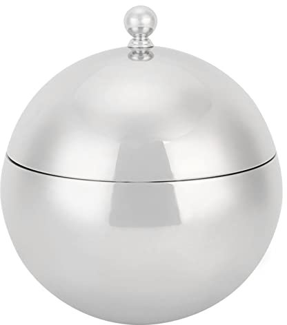 Sxhlseller 2L Eiskübel-Behälter, Doppelwandiges Edelstahl-Champagner-Weinfass mit Deckel, Praktischer Eiskübel für Zuhause, Bar, Café, KTV