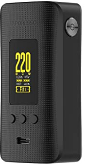 Original Vaporesso GEN 200 Mod | 220W Box Mod Electronic Cigarette Vaporizer Support 18650 Battery No Nicotine (Dark Black)