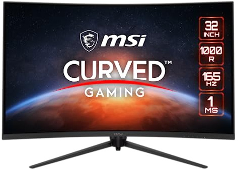 MSI OPTIX G321CQP 31.5 CURVED 1000R VA WQHD 250CD/M2 165HZ 4MS 2XHDMI DP