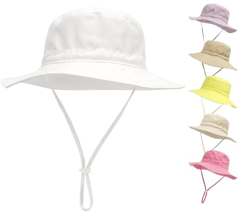 QIYIENDIAN Baby Sonnenhut breite Krempe Strandhüte Eimer Hut für Säugling Kleinkind und Kinder UPF 50+