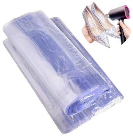 Sacs d'emballage Thermorétractable en PVC 100 Pcs Thermorétractable Sacs D'emballage, pour l'Emballage de Cadeaux, Projets de Bricolage, Savons, Livres, Pots (100PCS 30 * 40CM)