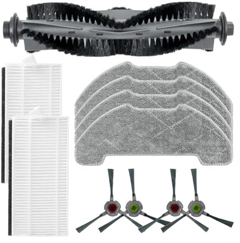 HOHOVYVY Wichtigsten Seite Pinsel Filter Mopp Tuch Kit Für AIRROBO P30 Staubsauger Ersatzteile(A)