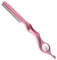 Tijeras para el cabello, tijeras para adelgazar, afeitadora de cabello para cortar el cabello, recortadora de puntas abiertas, tijeras para barba (rosa)
