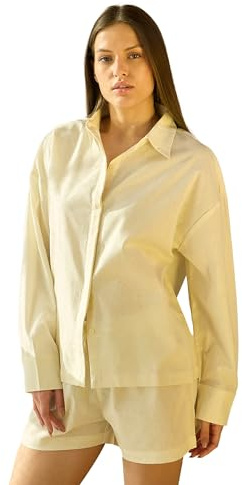 Sweet Dreams pyjamas-set för kvinnor, Pärlvit, 32