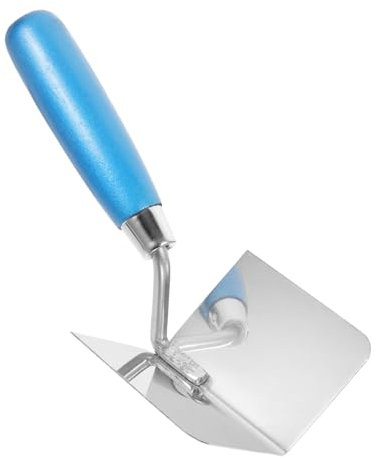 LIFKOME Paleta de Acabado Inoxidable con Ergonómico Azul Reparación de Paredes y Aplicación de Esquinas