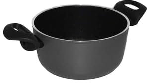 Ballarini 509029 130 Casseruola 2 Manici, Antiaderente, Fondo ad Induzione, cm 20, Alluminio