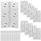 3 Inch Stainless Steel Strong Butt Door Hinge 75 * 50MM Timber Door Hinge(6 Holes) with 60 Screws Used in Small Furniture Hardware Cabinet Closet Drawer(5 Pairs，Thickness 1 MM)