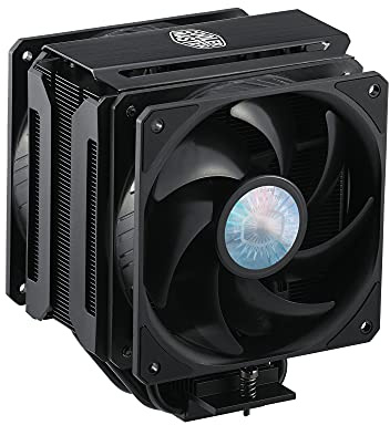Cooler Master MasterAir MA612 Stealth-CPU-Kühler - Push-Pull SickleFlow 120 V2-PC-Lüfter, 6 Heat Pipes, unbegrenzter RAM-Abstand, mattschwarzes Finish - Amd- und Intel-Kompatibilität