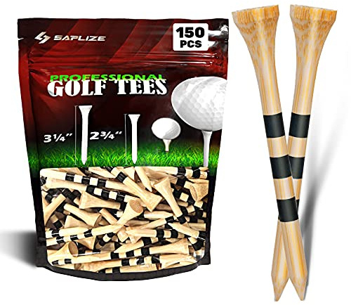 SAPLIZE Tee da golf in bambù, 150 pezzi (70 mm) - Magliette da golf biodegradabili, durevoli e stabili