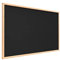 ALLboards Schwarz Pinnwand mit Holz Rahmen 90x60cm Korktafel Korkwand Pinnwand Kork Grau Oberfläche